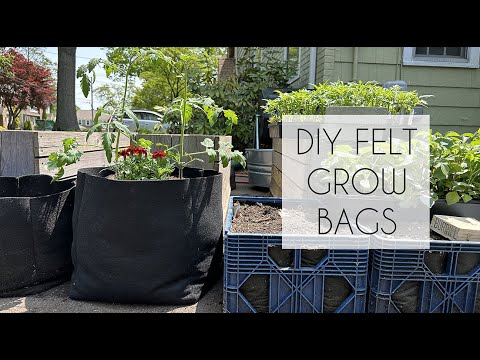 DIY Felt Grow Bags