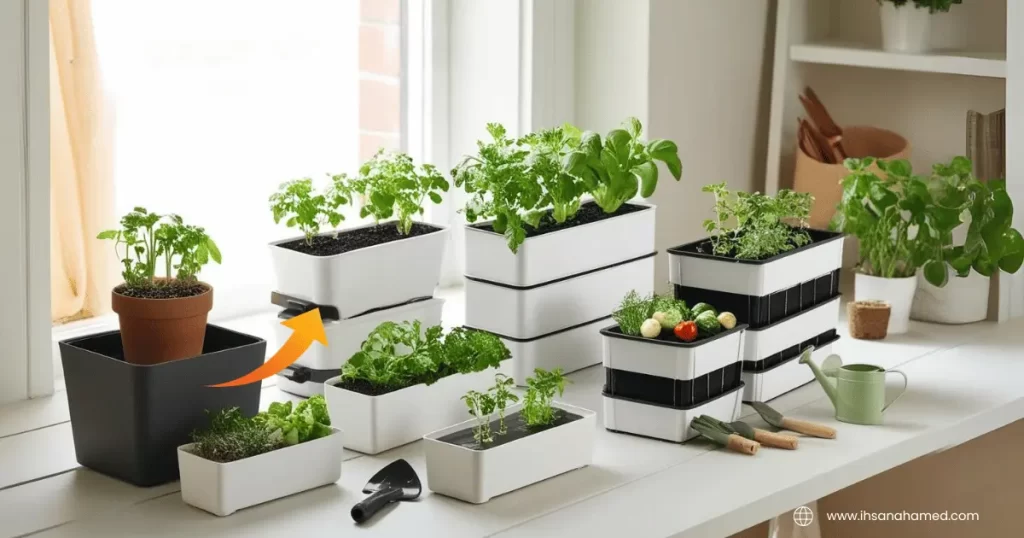 Self-watering planters