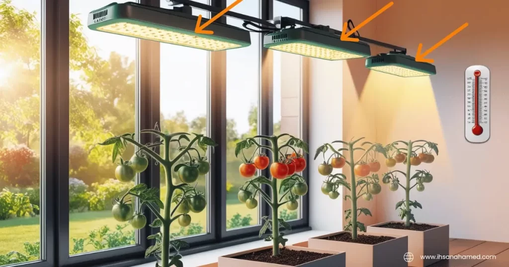 Light and Temperature for growing indoor tomatoes