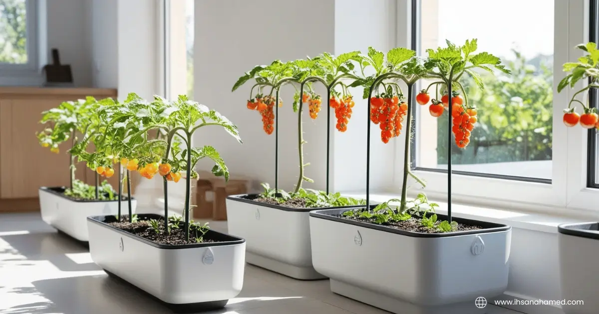 growing tomatoes indoors containers