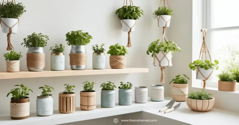 DIY indoor gardening containers