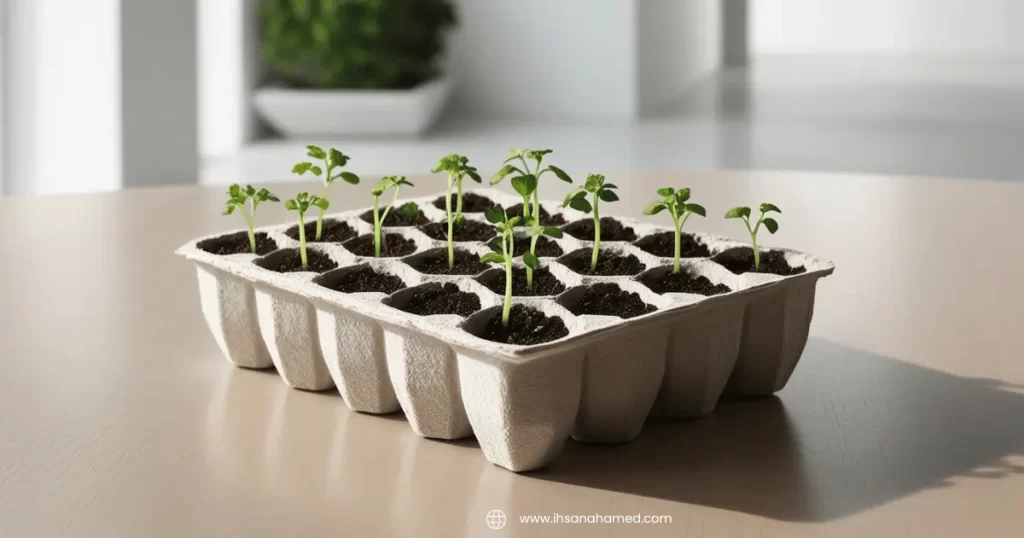 Egg Carton Seed Starters