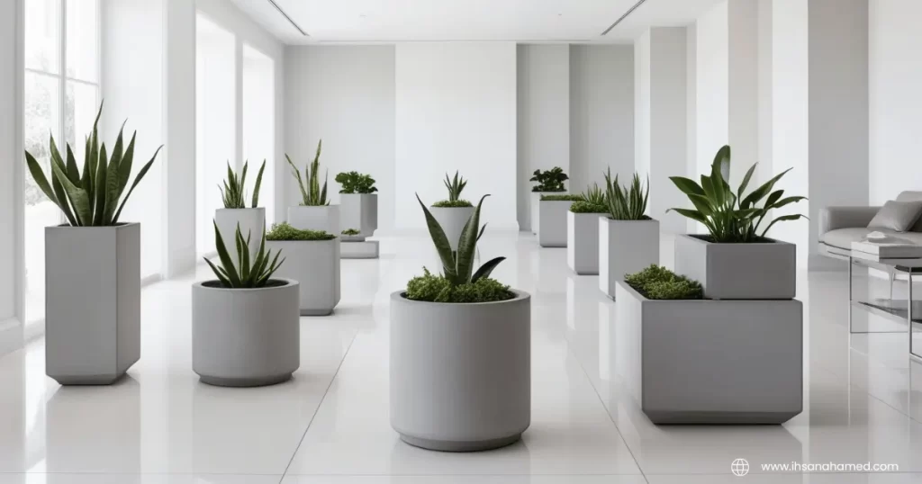 Modern Concrete Planters