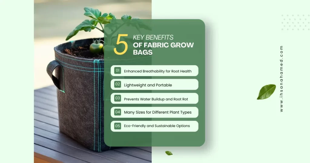 Key benefits of fabric grow bags