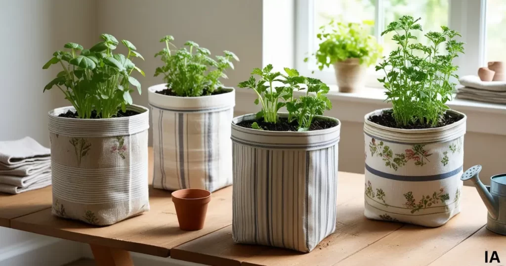 Tea Towel Grow Bags