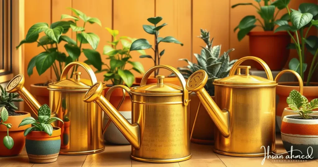 Brass watering can